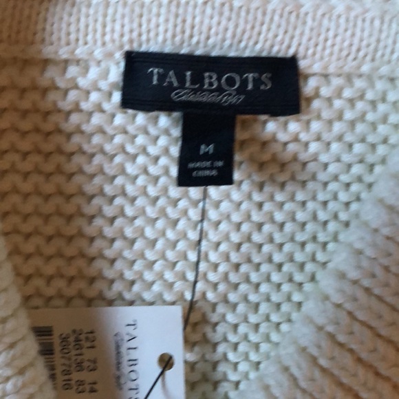 NWT Talbots shawl collar shaker knit sweater ( medium) - Picture 2 of 3